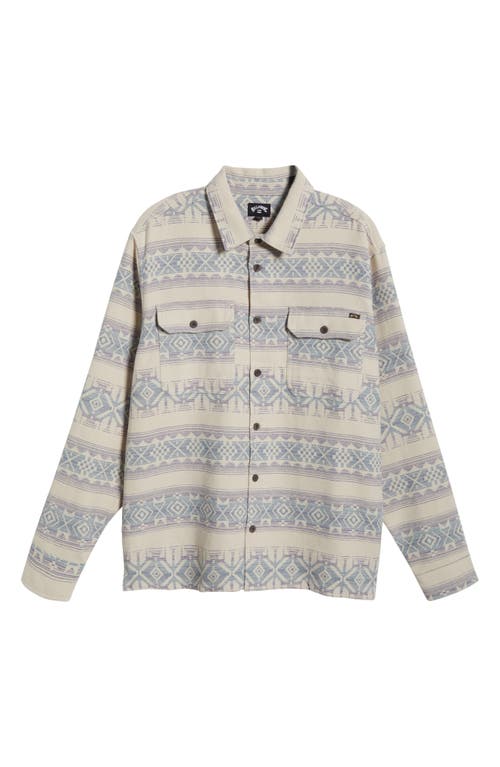 Shop Billabong Offshore Jacquard Stripe Cotton Button-up Shirt In Taupe