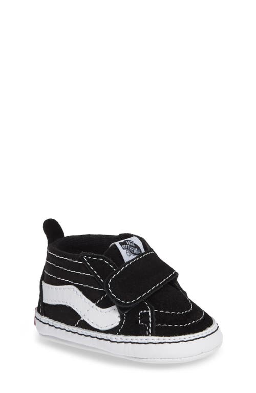 Vans SK8-Hi Crib Sneaker in Black/true White 