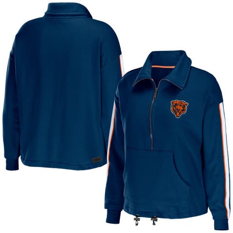 9806 Mens CHICAGO BEARS Full Zip Hooded Hoodie Jersey SWEATSHIRT