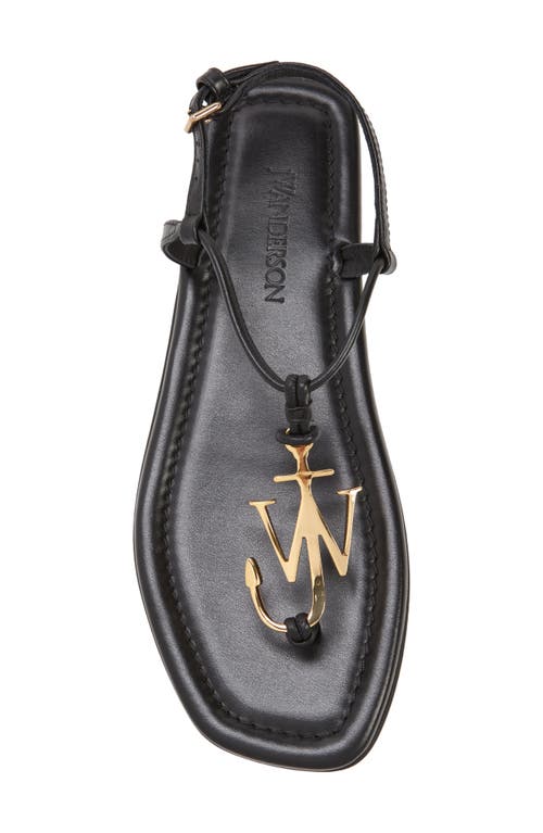 Shop Jw Anderson T-strap Sandal In Black