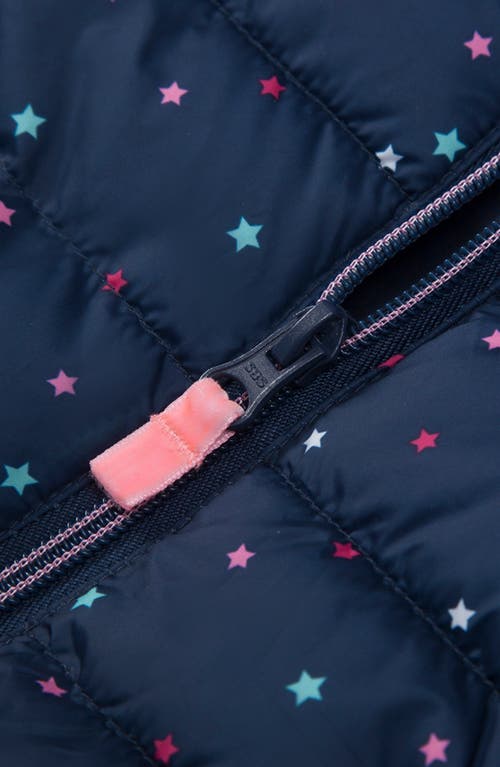 Rokka&rolla Toddler Lightweight Puffer Jacket In Navy Stars