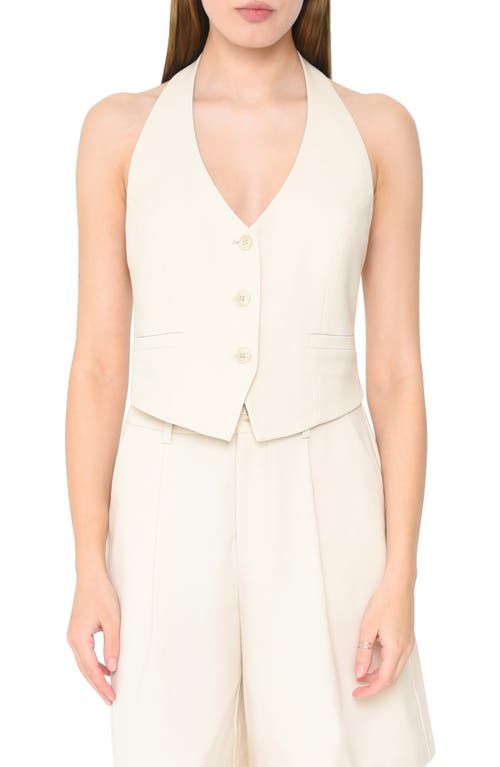 WAYF Carlotta Halter Vest Cream at Nordstrom,