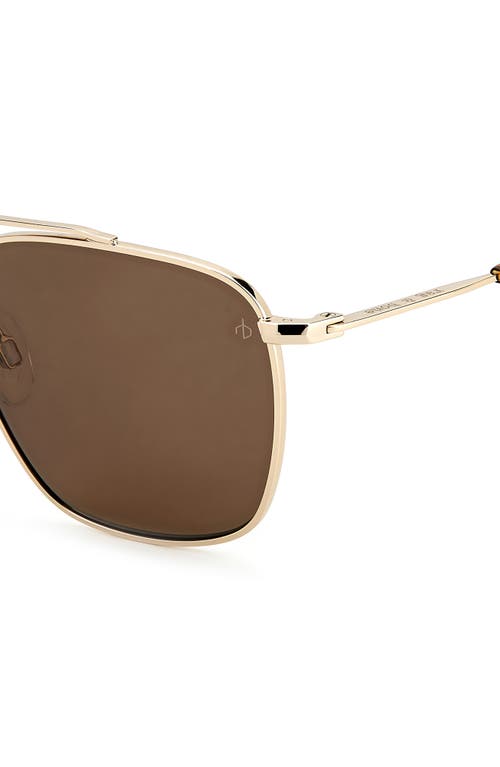 Rag & Bone 53mm Navigator Sunglasses In Gold