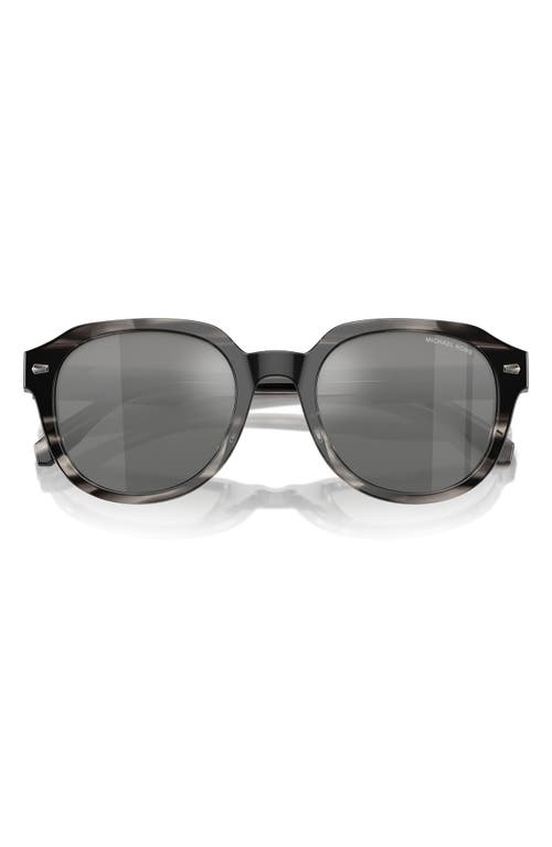 Michael Kors Man Sunglass Mk2216u Eger In Grey Mirror