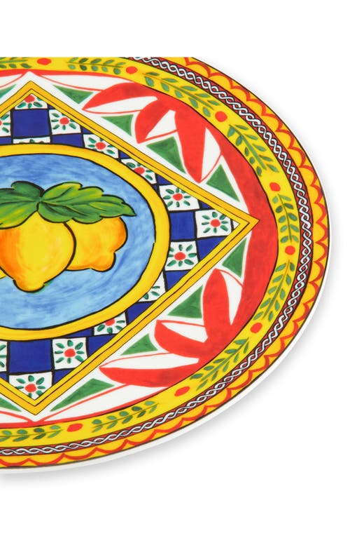 Dolce & Gabbana Lemon-print Charger Plate In Blue