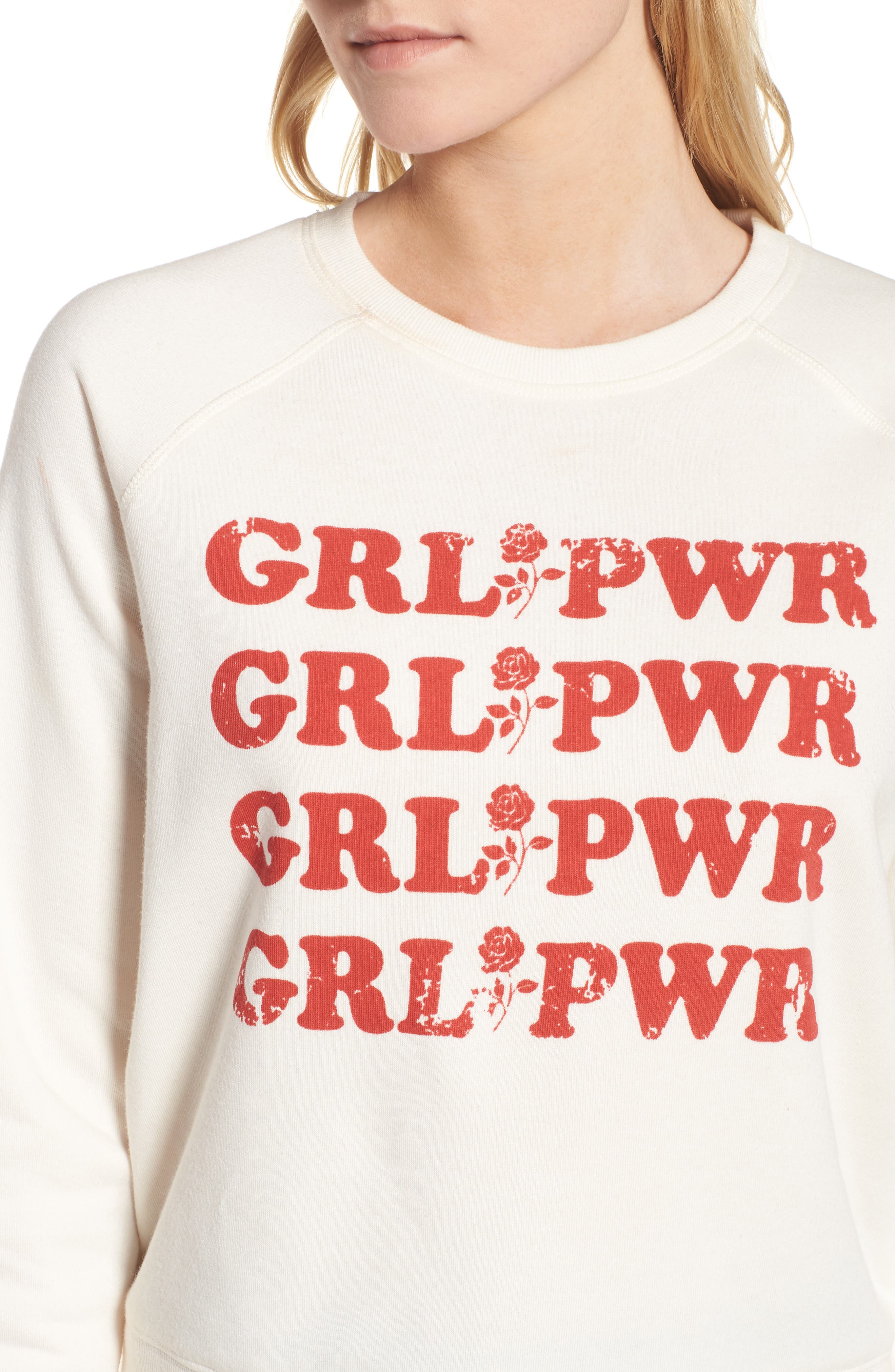 rebecca minkoff girl power sweatshirt