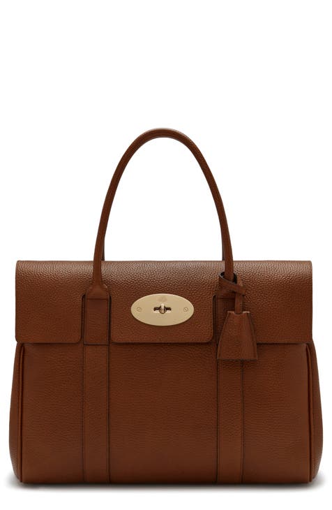 Bayswater Grained Leather Satchel