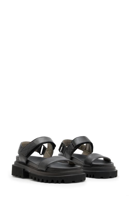 AllSaints Rory Ankle Strap Sandal in Black at Nordstrom, Size 11Us