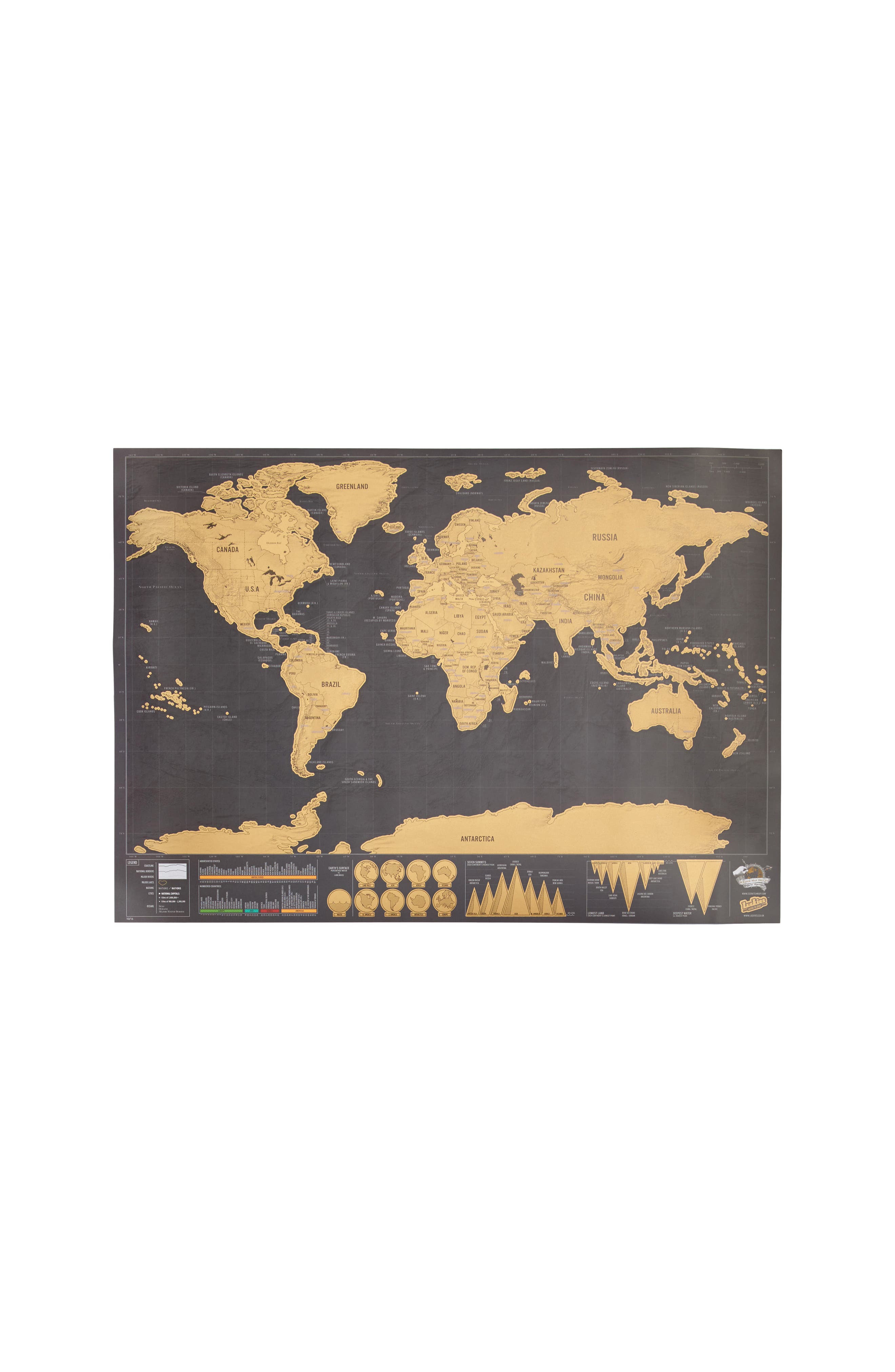 Moma Design Store Small Scratch World Map Nordstrom