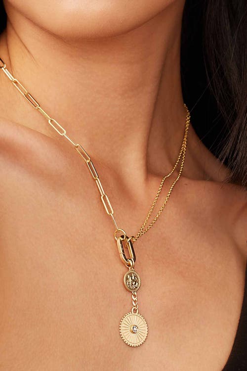 Oradina 14k Yellow Gold Connect Me Oval Clasp In Yellow Gold