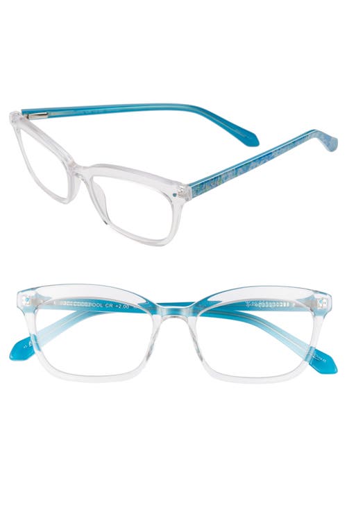 Lilly Pulitzer® Tidepool 52mm Reading Glasses in Crystal Clear