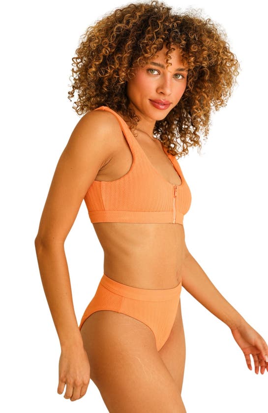 DIPPIN DAISYS DIPPIN DAISYS WAVE FRONT ZIPPER CLOSURE BIKINI TOP