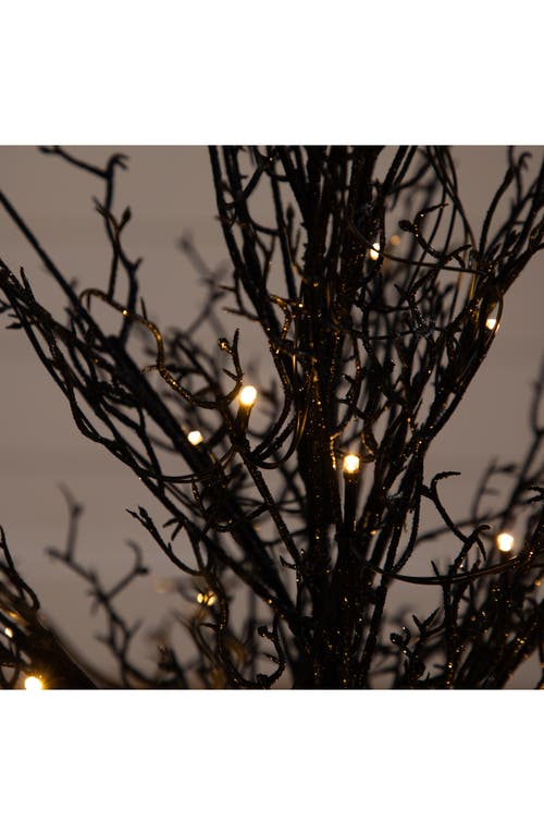 Nearly Natural 3-foot Pre-lit Black Twig Artificial Tree In Black