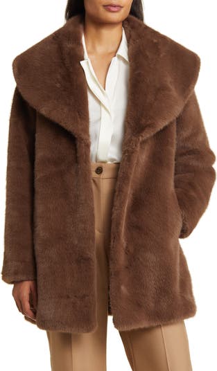 Via spiga shop faux fur coat