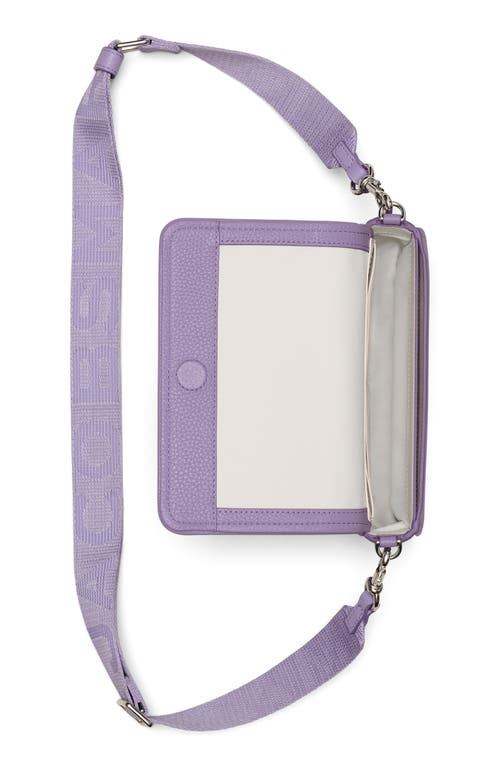 Marc Jacobs The Leather Mini Crossbody Bag In Lilac