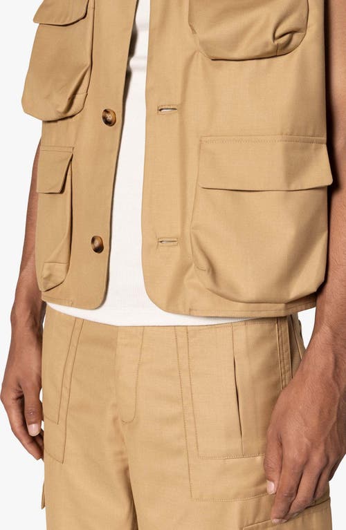 MNML MNML BONDED COTTON GABARDINE CARGO VEST 