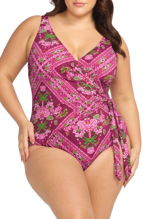 Artesands Shambala Hayes D- & DD-Cup Underwire One-Piece Swimsuit Pink at Nordstrom, Us