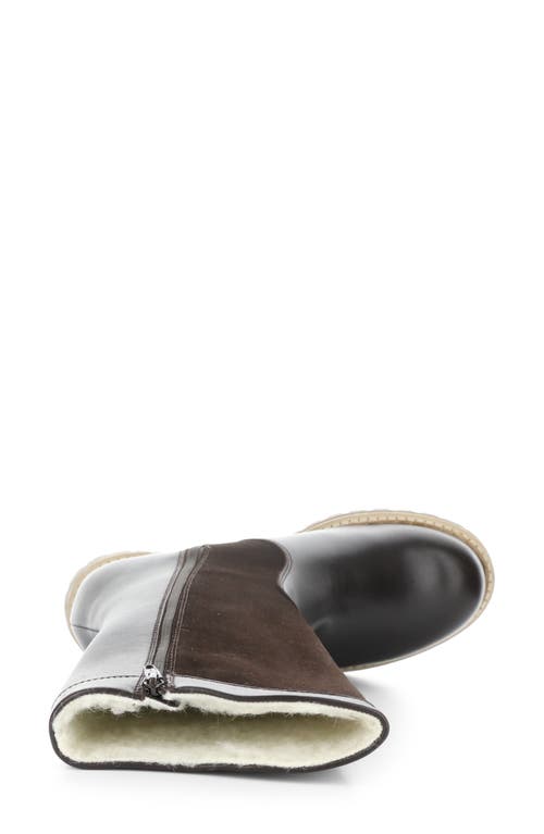 Bos. & Co. Henry Waterproof Winter Boot In Dark Brown Feel/suede