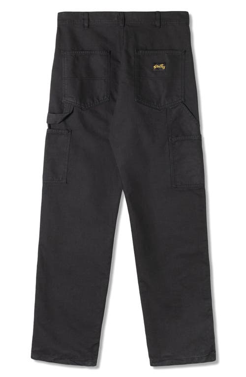 Shop Stan Ray Relaxed Straight Leg Painter Pants In Black