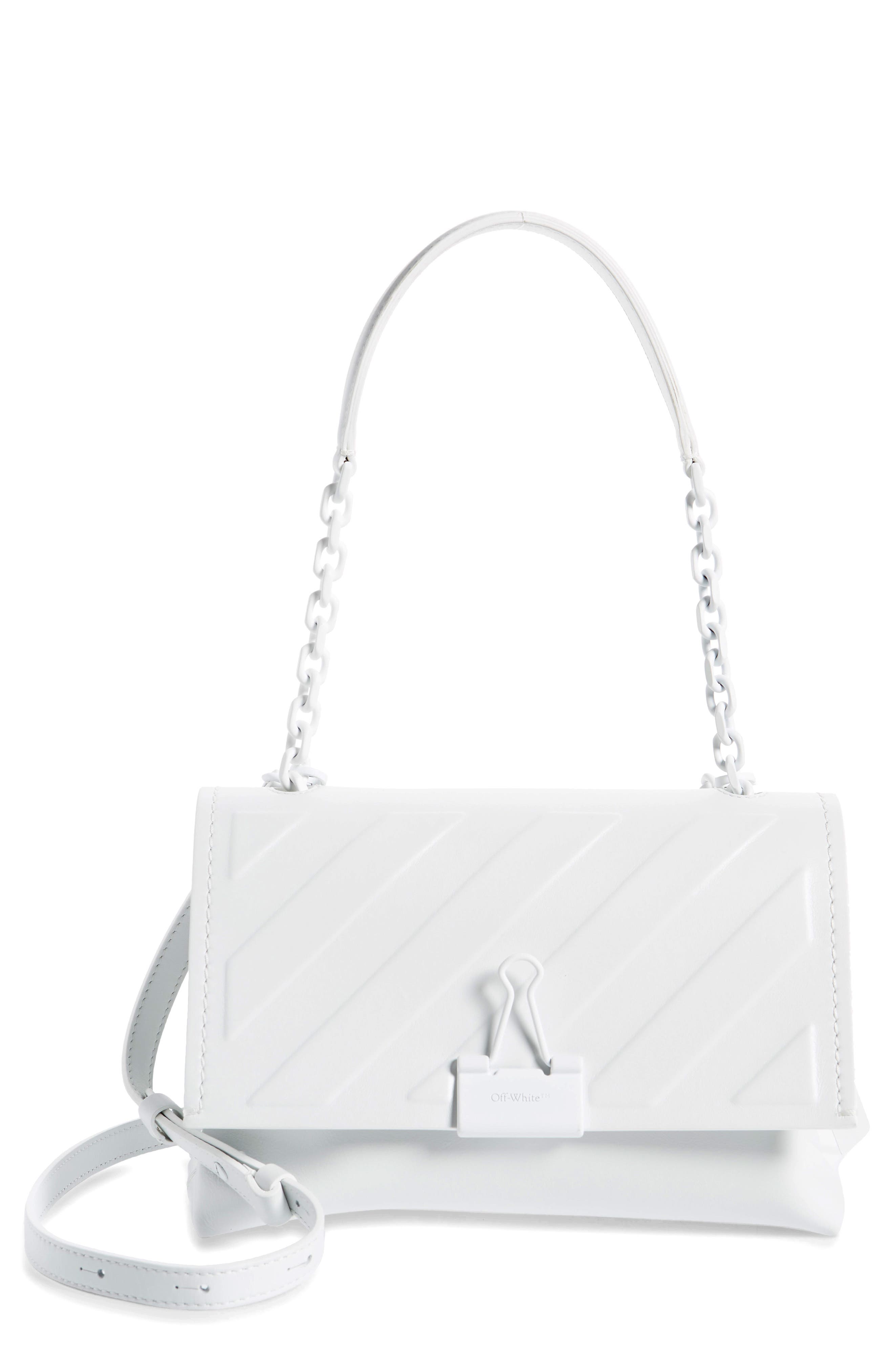 white leather crossbody bag