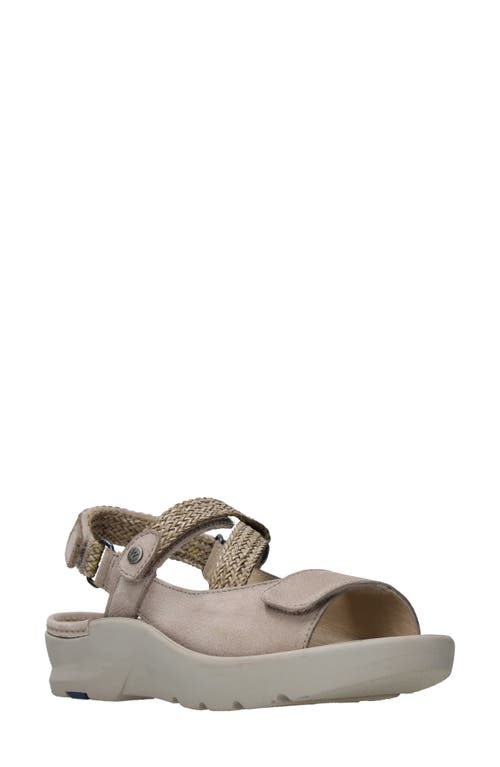 Lisse Slingback Platform Sandal in Safari Nubuck