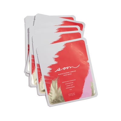 Soon Skincare Set Of 5 Biocellulose Firming Face Masks