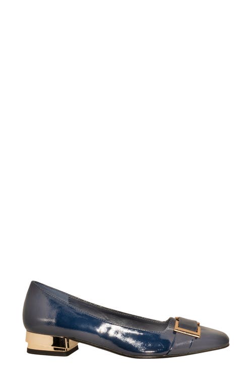 Ninety Union Dove Buckle Flat In Navy