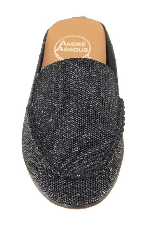 Andre Assous Women's Nolah Slide Flats In Black/pewter