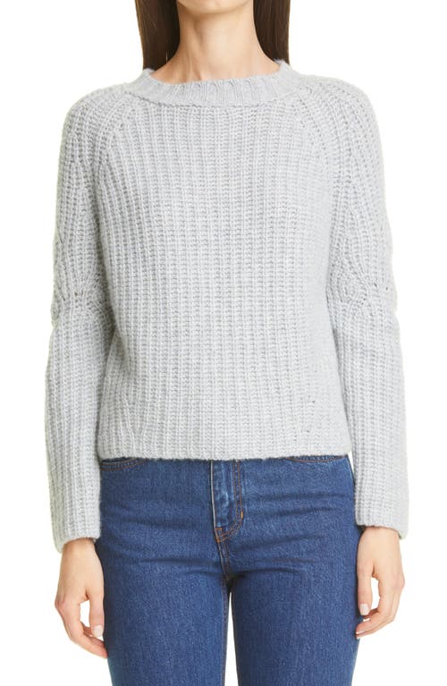 Sophie Cashmere Sweater in Grey/Light Blue