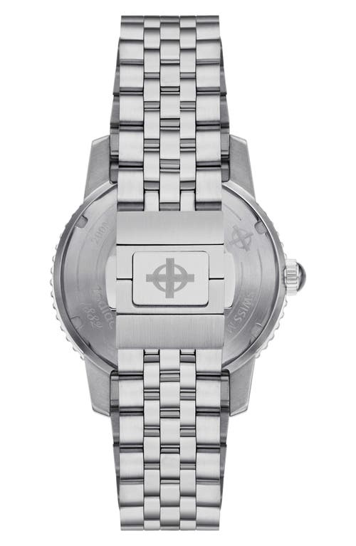 Shop Zodiac Super Sea Wolf Bracelet Watch With Interchangeable Strap, 40mm In Silver