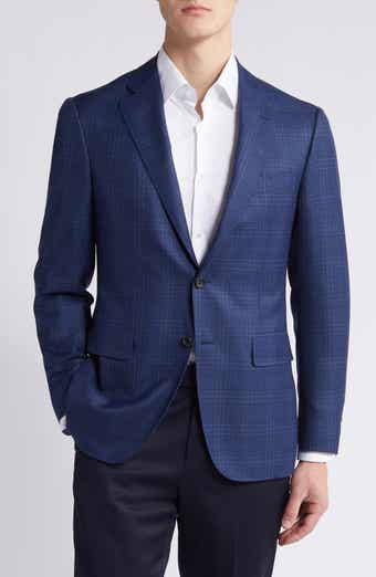 Canali Siena Regular Fit Plaid Wool Sport Coat Nordstrom