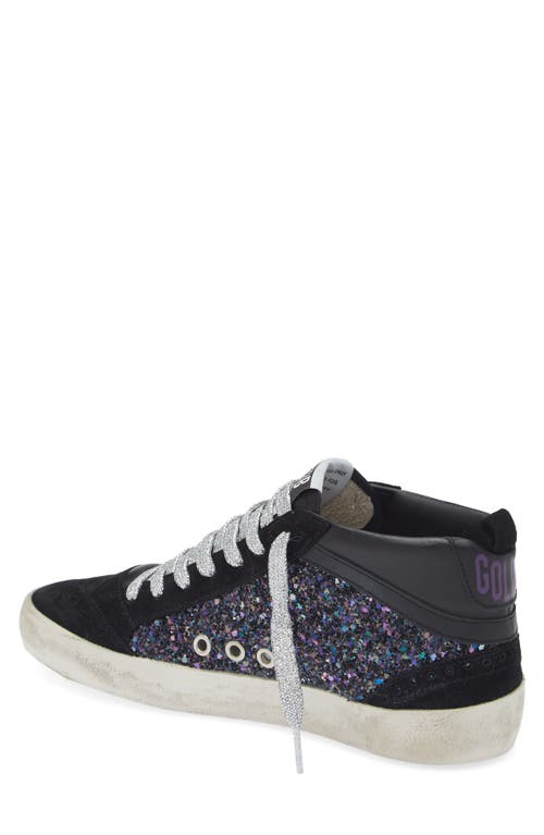 Shop Golden Goose Mid Star Sneaker In Black/blue