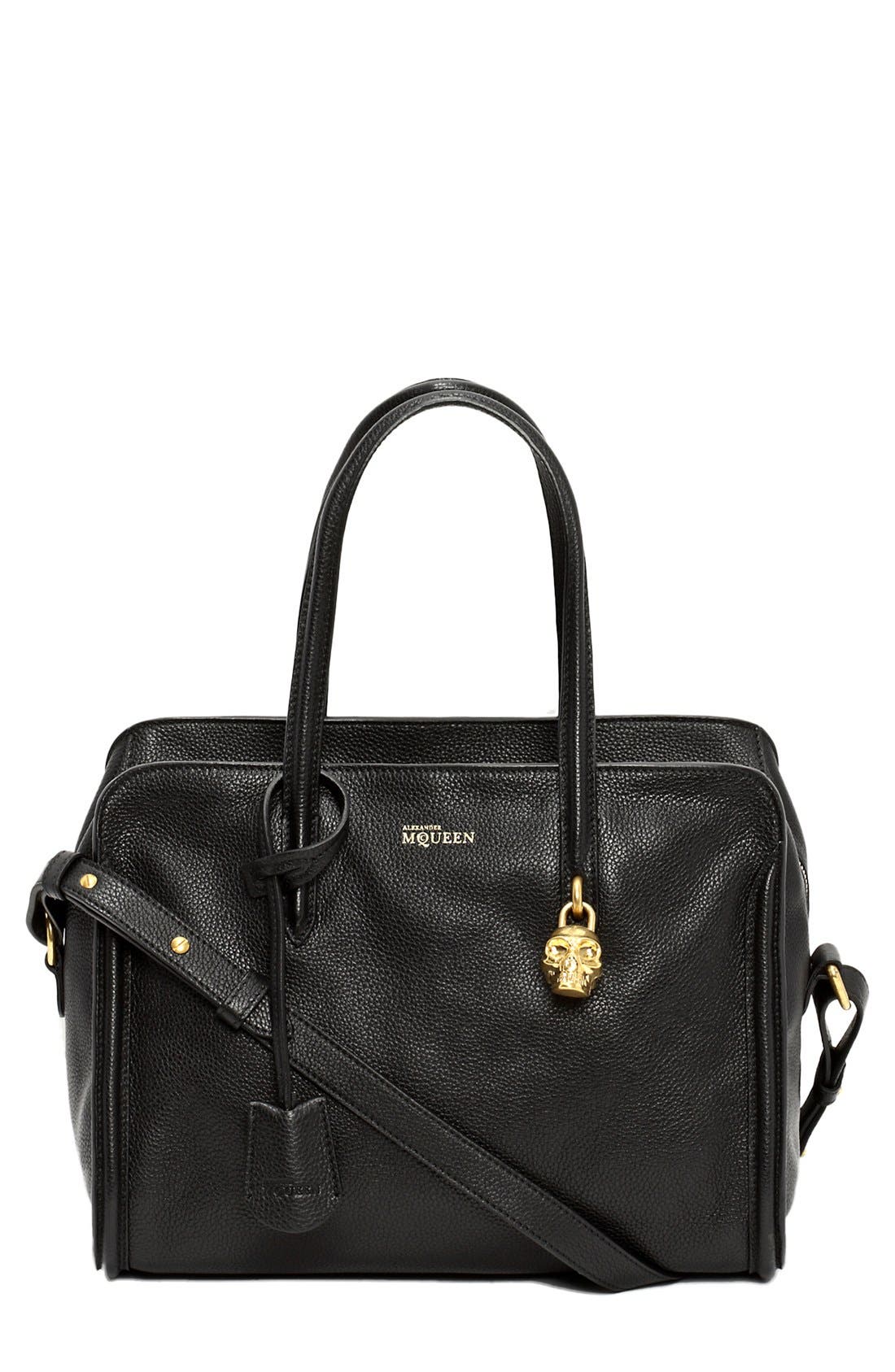 Alexander McQueen 'Padlock Small' Calfskin Duffel Bag Nordstrom