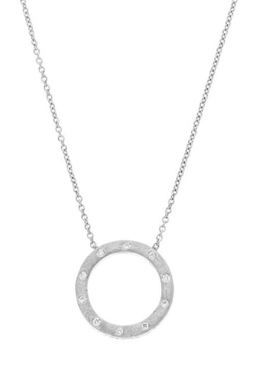 Sethi Couture Dunes Diamond Circle Pendant Necklace in 18K Wg at Nordstrom