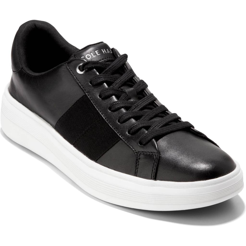 Shop Cole Haan Grand Crosscourt Premier Sneaker In Black/white