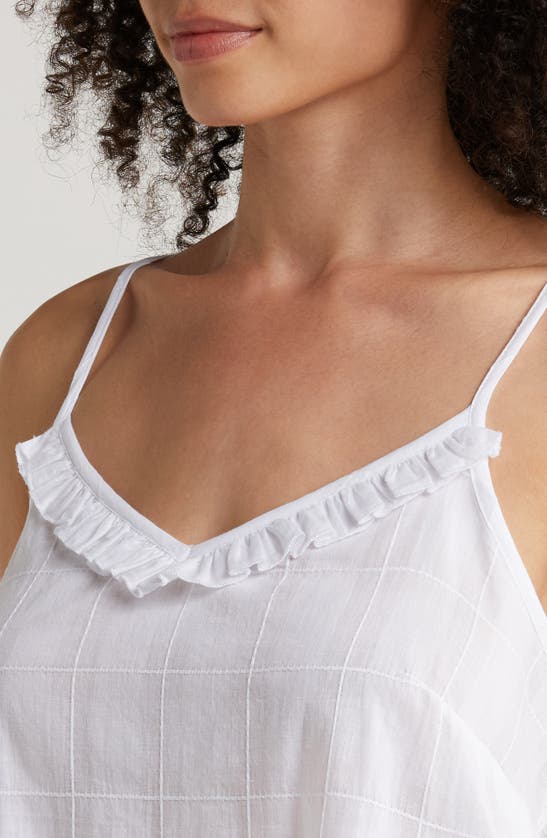 PAPINELLE PAPINELLE IVY RUFFLE COTTON SHORT NIGHTGOWN