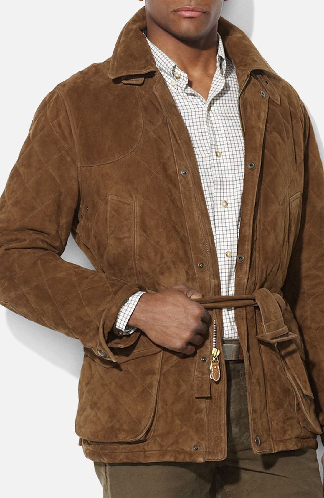 ralph lauren quilted car coat