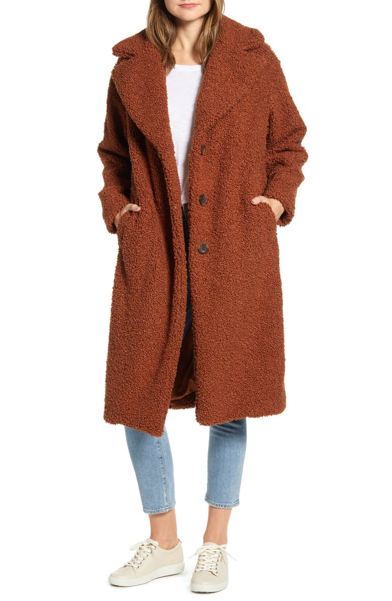 Lou & Grey Cozy Up Faux Shearling Coat | Nordstrom
