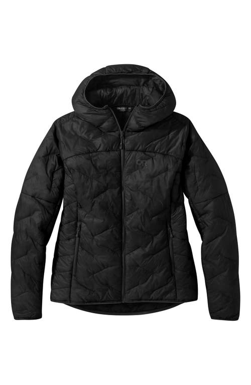 Shop Outdoor Research Superstrand Lt Hooded Jacket In Black