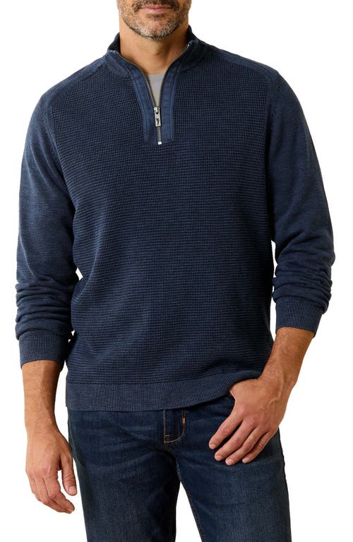 Tommy Bahama Tidemark Half Zip Pullover in Coastline at Nordstrom, Size Medium