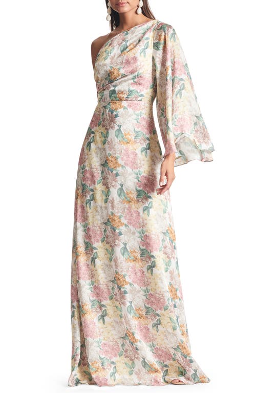 Sachin & Babi Keely One-Shoulder Gown Antique Bouquet at Nordstrom,