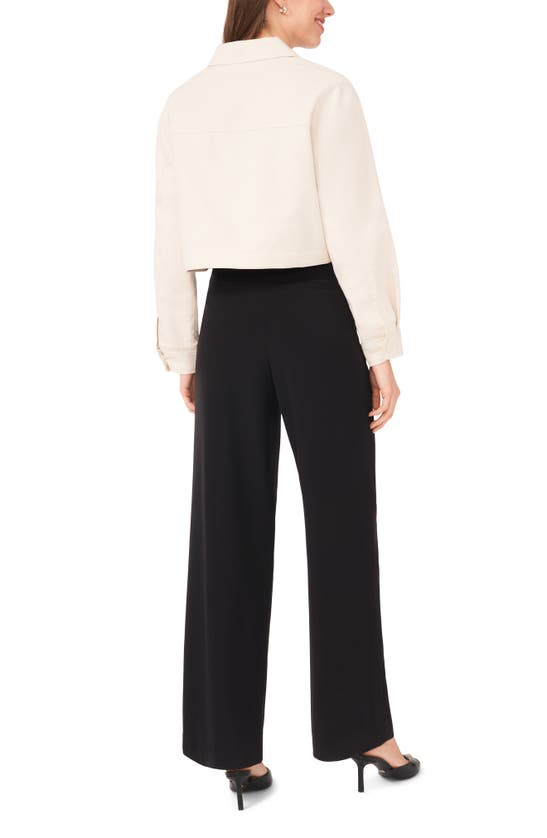 Halogen Tort Crop Jacket In Natural Beige