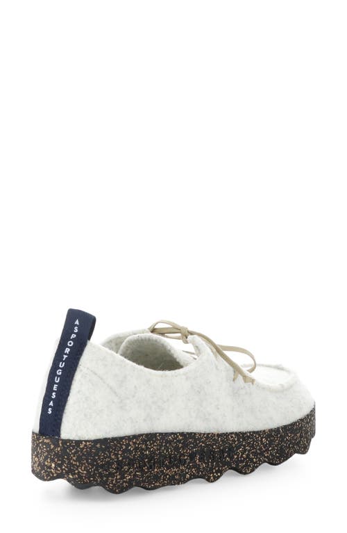 Shop Asportuguesas By Fly London Chat Sneaker In 009 Off White Tweed/felt