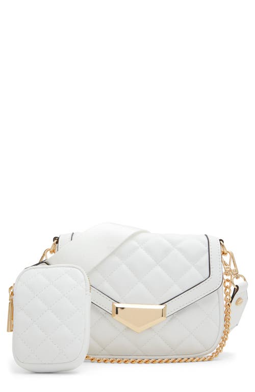 Miraewinx Quilted Crossbody Bag in White