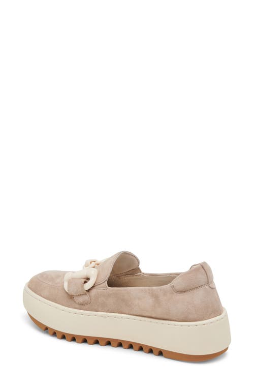 Shop Dolce Vita Andres Platform Bit Loafer In Taupe Suede