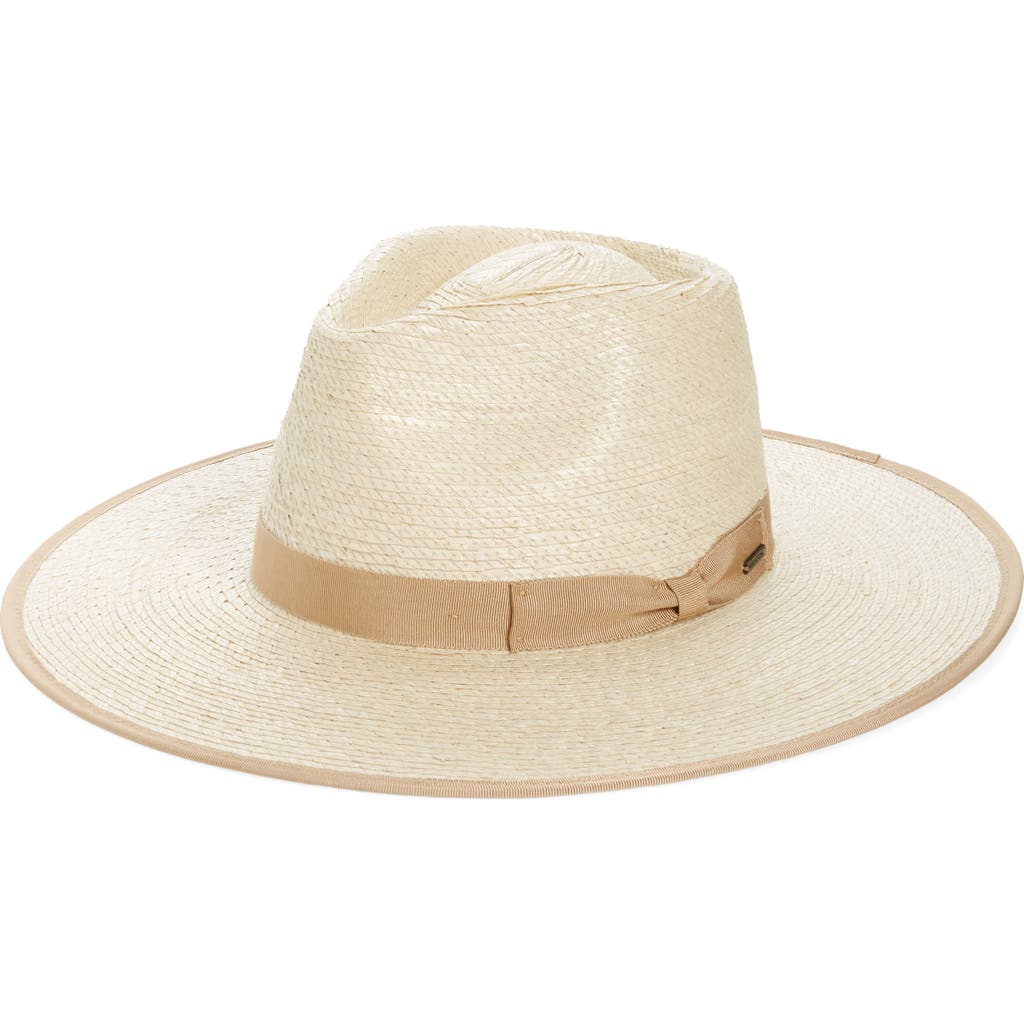 Brixton Jo Straw Rancher Hat In Natural/beige