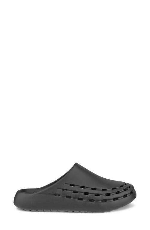 Ecco Cozmo Perforated Mule In Black