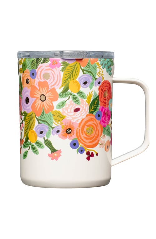 Corkcicle 16-Ounce Lidded Mug in Garden Party Cream at Nordstrom