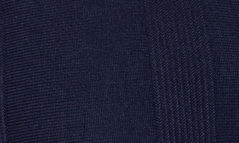 Spring + Mercer Textured Short Sleeve Button-up Sweater In Navy