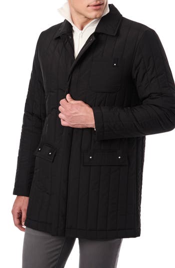 Shop Bernardo Quilted Jacket In Black